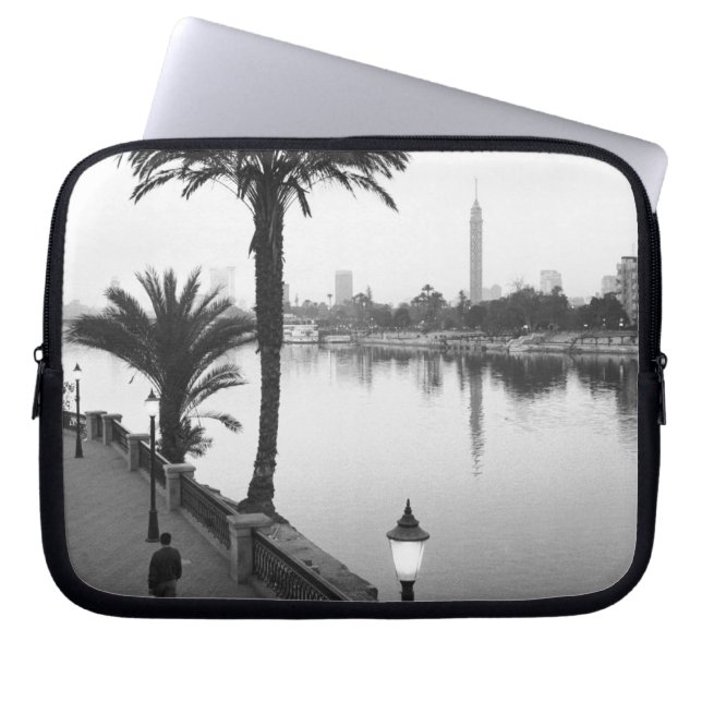 Caïro Egypte, Langs de Nijl Laptop Sleeve (Voorkant)