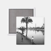 Caïro Egypte, langs de Nijlrivier Magneet (Voorkant / Achterkant)