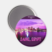 CAÏRO, EGYPTE MAGNEET (Voorkant / Achterkant)