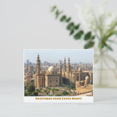 Caïro Egypte met moskee Briefkaart (Staand voorkant)