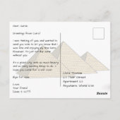 Caïro Egypte met moskee Briefkaart (Achterkant)