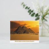 Caïro Egypte met Pyramiden Briefkaart (Staand voorkant)