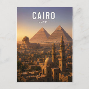 Caïro Egypte Nijlvallei Oude Stad Reizen Briefkaart