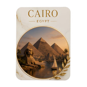 Caïro Egypte Oude Piramides & Nijl Erfgoed 🗺️ Magneet