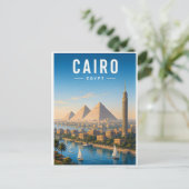Caïro Egypte Oude Stad Reizen Briefkaart (Staand voorkant)