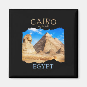 Caïro Egypte Piramides caïro' In Arabisch Egyptisc Magneet