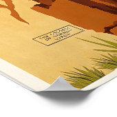 Caïro Egypte Piramides Wereld Oude Reisposter Poster (Hoek)