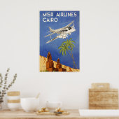Caïro Egypte Piramides Wereld Oude Reisposter Poster (Keuken)