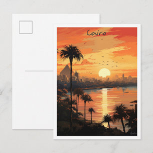 Caïro Egypte Reis Esthetiek Briefkaart