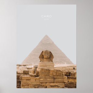 Cairo, Egypte Reisbaan Poster
