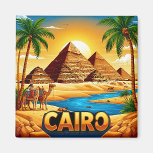 🧲 Caïro Egypte Reisherinnering Voor Reisliefhebbe Magneet