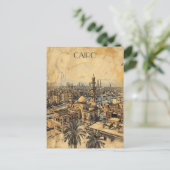 Caïro Egypte Reizen Briefkaart (Staand voorkant)