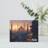 Caïro Egypte Reizen Briefkaart (Staand voorkant)