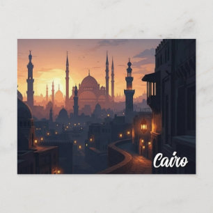 Caïro Egypte Reizen Briefkaart