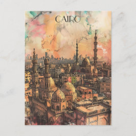 Caïro Egypte Reizen Briefkaart