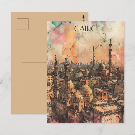 Caïro Egypte Reizen Briefkaart