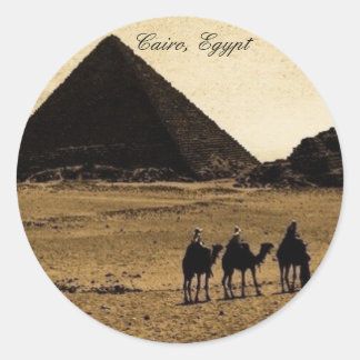Caïro, Egypte Ronde Sticker