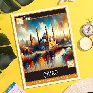 Caïro, Egypte |  schilderij Briefkaart