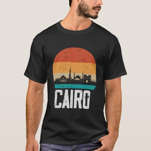 Caïro Egypte skyline Caïro T-shirt (Voorkant)