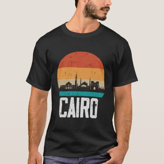 Caïro Egypte skyline Caïro T-shirt (Voorkant)