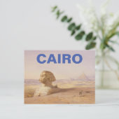 Caïro, Egypte - Sphinx en Pyramide-Briefkaart Briefkaart (Staand voorkant)