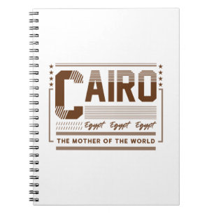 Caïro Egypte Typografie Grafisch Modern Ontwerp Notitieboek