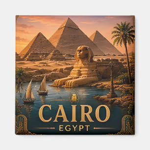 🧲 Caïro Egypte Vakantie Aandenken Voor Reizigers Magneet