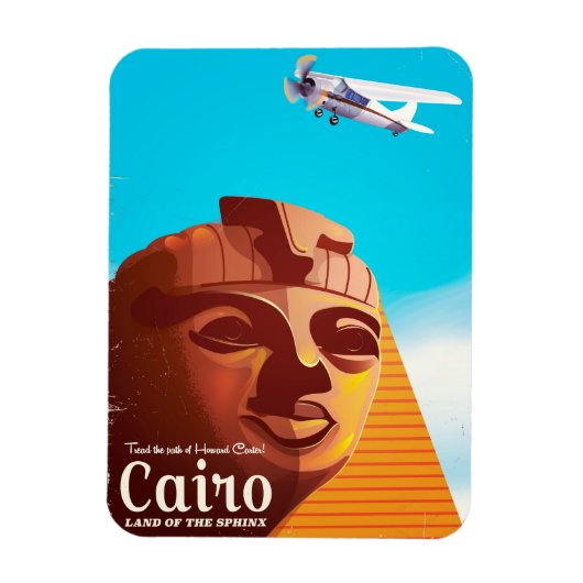 Caïro Egypte Vintage reisposter Magneet (Verticaal)