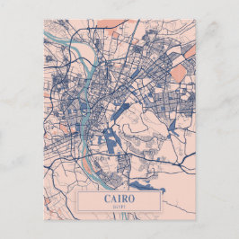 Caïro Egypte Winderige Stad Kaart Reizen