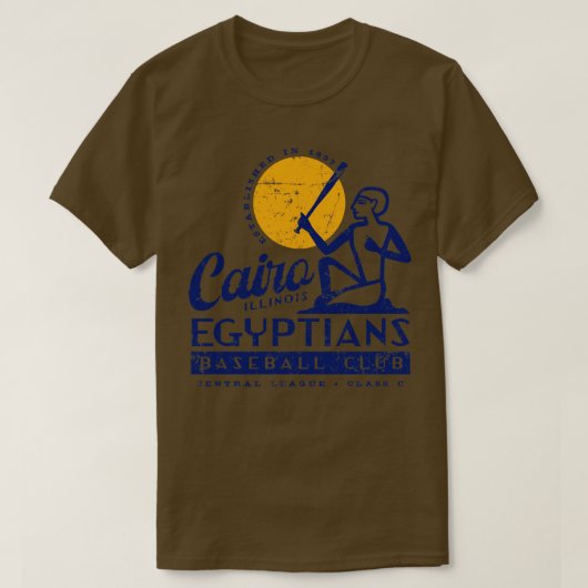Caïro Egyptenaren Honkbal T-shirt (Design voorkant)