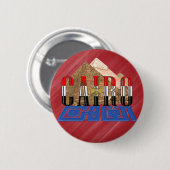 Cairo Egyptian Pyramids Ronde Button 5,7 Cm (Voorkant /achterkant)