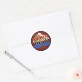Cairo Egyptian Pyramids Ronde Sticker (Envelop)