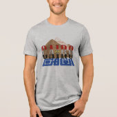 Cairo Egyptian Pyramids Tri-Blend Shirt (Voorkant)