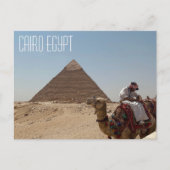 Caïro Egyptische kameel voor het Briefkaart van de (Voorkant)