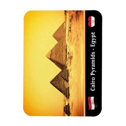 Caïro, Egyptische Pyramiden - Oude Egypte/UNESCO Magneet (Verticaal)