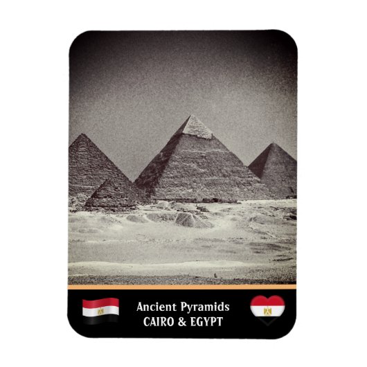 Caïro, Egyptische Pyramiden - Oude Egypte/UNESCO Magneet (Verticaal)
