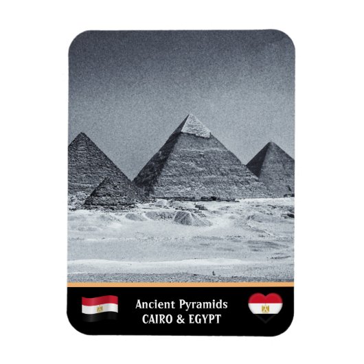 Caïro, Egyptische Pyramiden - Oude Egypte/UNESCO Magneet (Verticaal)