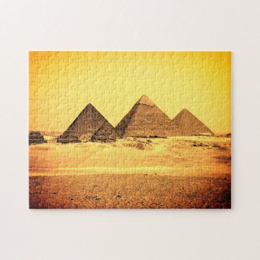 Caïro, Egyptische Pyramides - Egypte (UNESCO-puzze Legpuzzel (Horizontaal)
