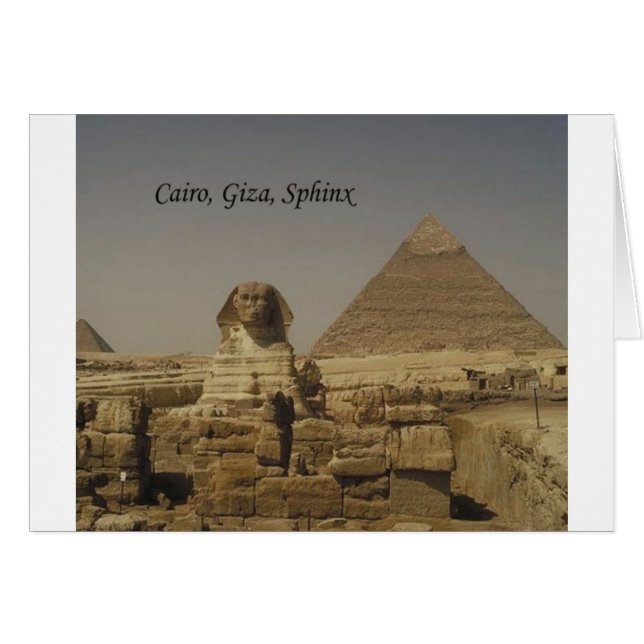 Caïro, Giza, The Sphinx (St.K.) (Voorkant Horizontaal)
