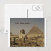 Caïro, Giza, The Sphinx (St.K.) Briefkaart (Voorkant / Achterkant)