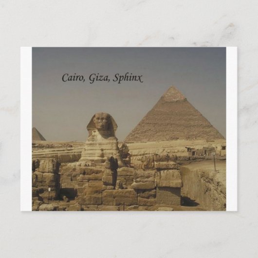 Caïro, Giza, The Sphinx (St.K.) Briefkaart (Voorkant)