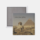 Caïro, Gizeh, De Sfinx (St.K.) Magneet (Voorkant / Achterkant)