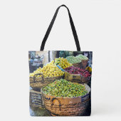 Cairo Khan el Khalili Bazaar Food Tote Bag (Voorkant)