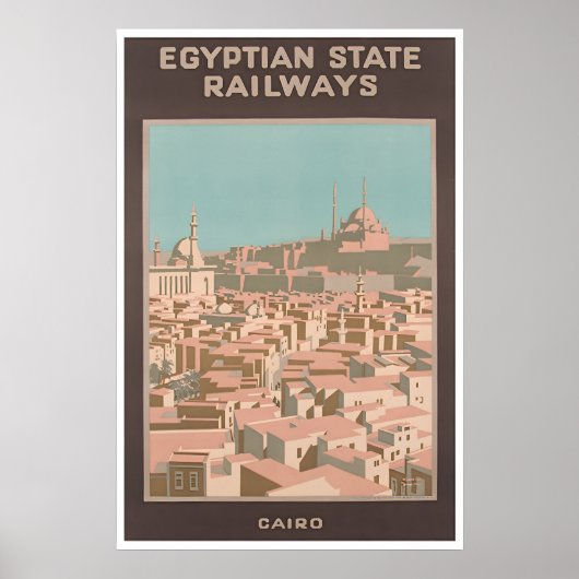 Caïro Kunst Egypte Reisposter Egyptische Print (Voorkant)