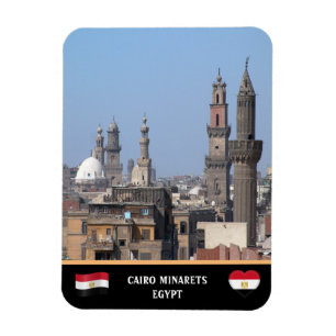 Caïro Minarets & Ancient City/Egypt Magnet Magneet