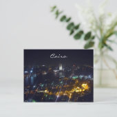 cairo night uitzicht briefkaart (Staand voorkant)