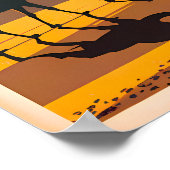 Caïro – Piramides bij zonsondergang Poster (Hoek)