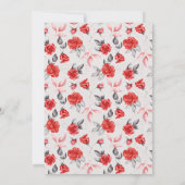 Caïro Quinceañera Red Rose15th Birthday Kaart (Achterkant)