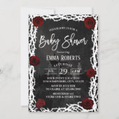 Caïro Red Rose Thorn Lijst Baby shower Kaart (Voorkant)
