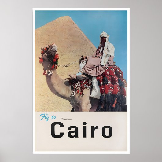 Caïro Reisposter Egyptische Kunst Egypte Print (Voorkant)